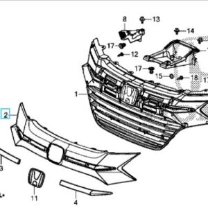 Honda HR-V 2016-2018 Front Grille Moulding