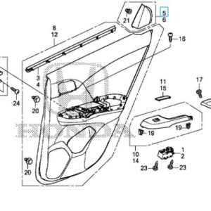 Honda Civic 2012-2016 OSR Interior Door Garnish
