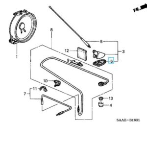 Honda Jazz 2003-2008 Aerial Base Gasket
