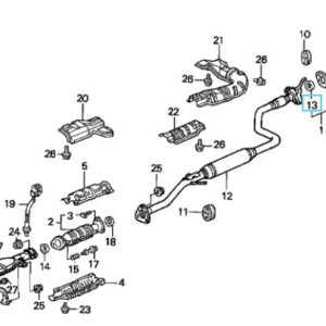 Honda Integra 1998-2000 Rear Silencer Gasket