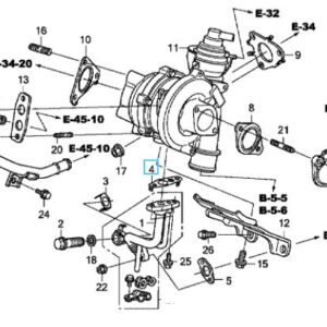 Honda Accord Diesel 2009-2015 Turbocharger Oil Pipe Gasket