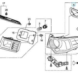 Honda Accord 2009-2015 Outer Tailight Gasket