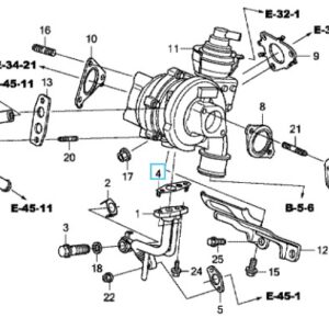 Honda CR-V Diesel 2010-2018 Turbocharger Oil Pipe Gasket