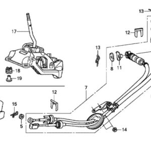Honda Jazz 2009-2015 Gear Knob (Leather)