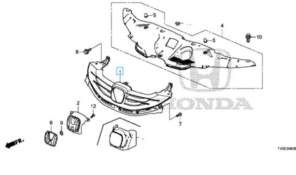 Honda Civic 2012-2014 Front Grille