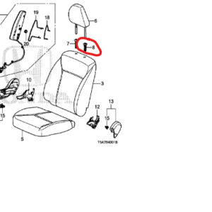 Honda Jazz 2016-2020 NSF Seat Headrest Lock