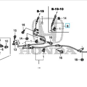 Honda Jazz 2009-2015 Offside Handbrake Cable