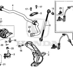Honda Civic Sport 2017-2021 OSF ABS Sensor Harness