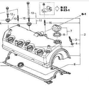 Honda Civic 2001-2005 Head Cover Gasket