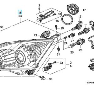 Honda CR-V 2007-2012 Offside Headlight