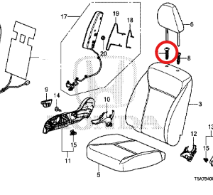 Honda Jazz 2016-2020 NSF Seat Headrest Guide