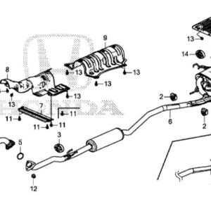 Honda Civic 2017-2021 Rear Exhaust Silencer Heat Shield