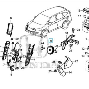 Honda CR-V 2007-2018 Low Horn