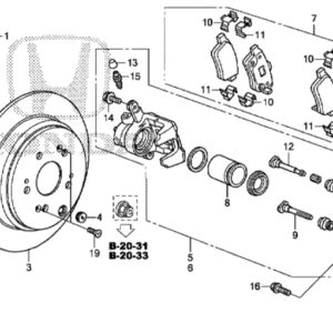 Honda CR-V 2013-2018 Rear Hub Bearing