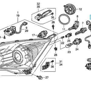 Honda CR-V EX 2007-2012 HID Headlight Igniter
