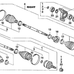Honda Civic 2006-2011 Offside Inner CV Joint