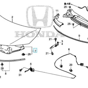 Honda Civic Type R 2015-2016 Bonnet Insulator