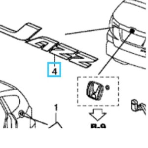 Honda Jazz 2009-2015 Jazz Badge
