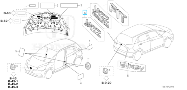 Honda Jazz E:HEV 2021- 2025 Jazz Emblem