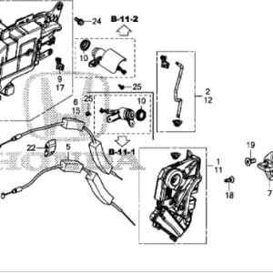 Honda E 2020-2021 LH Front Door Handle
