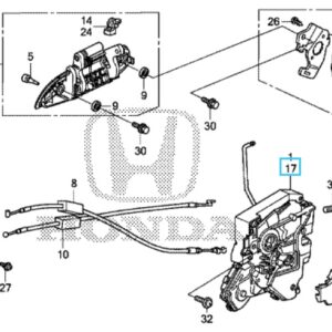 Honda Jazz 2011-2015 NSF Door Latch