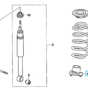 Honda Civic 2006-2011 Rear Spring Lower Mount