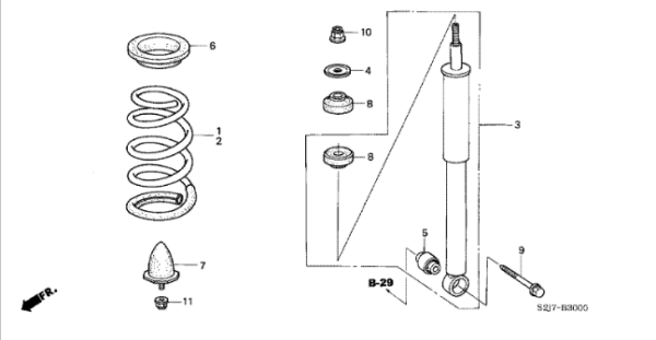 Honda HR-V 2001-2005 Flange Bolt 10mm x 72mm