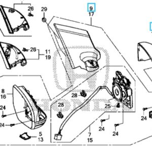 Honda Civic Tourer 2012-2016 Offside Mirror