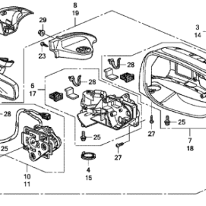 Honda Jazz 2009-2015 Offside View Mirror Glass