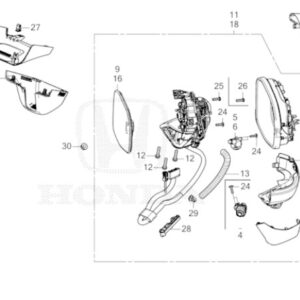 Honda CR-V 2024-2026 Nearside Mirror Housing Set