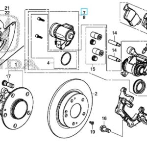 Honda Civic 2017-2021 OSR Caliper Motor Gear