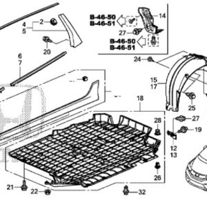 Honda Jazz 2016-2019 NSF Scraper Moulding