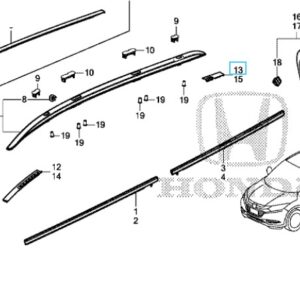 Honda HR-V 2016-2020 OSR Roof Rail Moulding