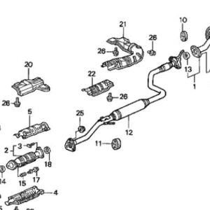 Honda Integra 1998-2000 Rear Exhaust Silencer Mount