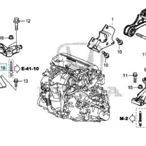 Honda HR-V 2016-2018 Engine Side Rubber Mount