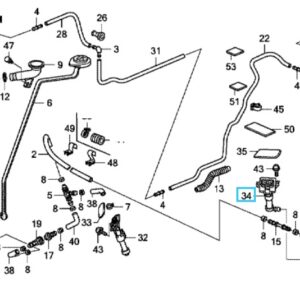 Honda CR-V 2007-2012 Nearside Headlight Washer Nozzle