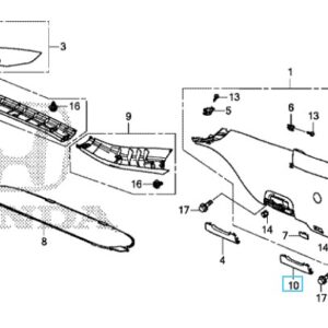 Honda Civic 2017-2021 Nearside Tailgate Grip