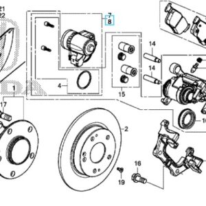 Honda Civic 2017-2021 NSR Caliper Motor Gear
