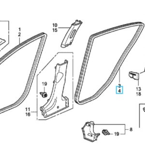Honda Insight NSR Door Aperture Seal