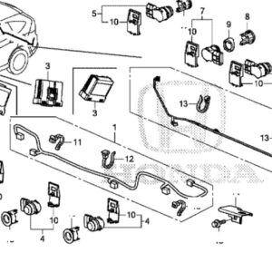 Honda CR-V 2013-2018 Nearside Centre Parking Sensor