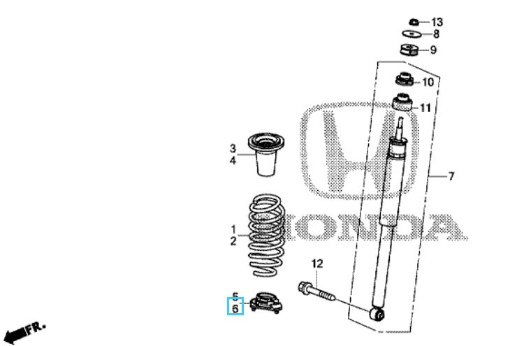Honda Civic 2012-2016 NSR Lower Spring Mount