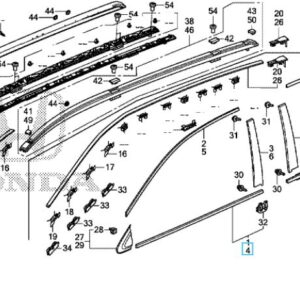 Honda CR-V 2013-2018 NSF Scraper Moulding