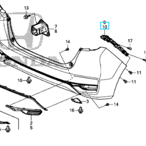 Honda Jazz 2018-2020 LHR Bumper Bracket