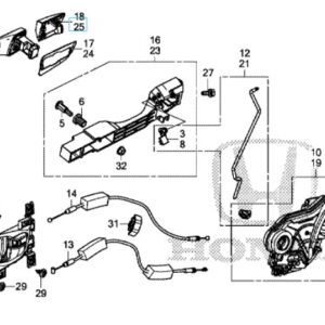 Honda Civic 2017-2022 NSR handle cover