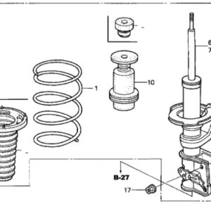 Honda Civic 2002-2005 Front Shock Mount Nut