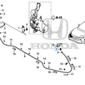 Honda Civic 2017-2021 Headlight Washer Nozzle