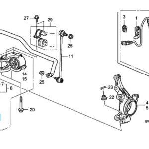 Honda CR-V 2007-2012 Lower Ball Joint Nut