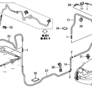 Honda Jazz 2009-2014 Washer Bottle Neck O-Ring