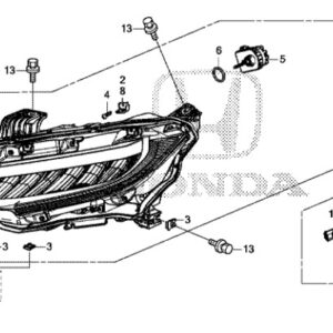 Honda Civic RS 2017-2021 Offside Headlight