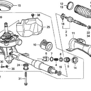 Honda Civic 2007-2011 Offside Track Rod End